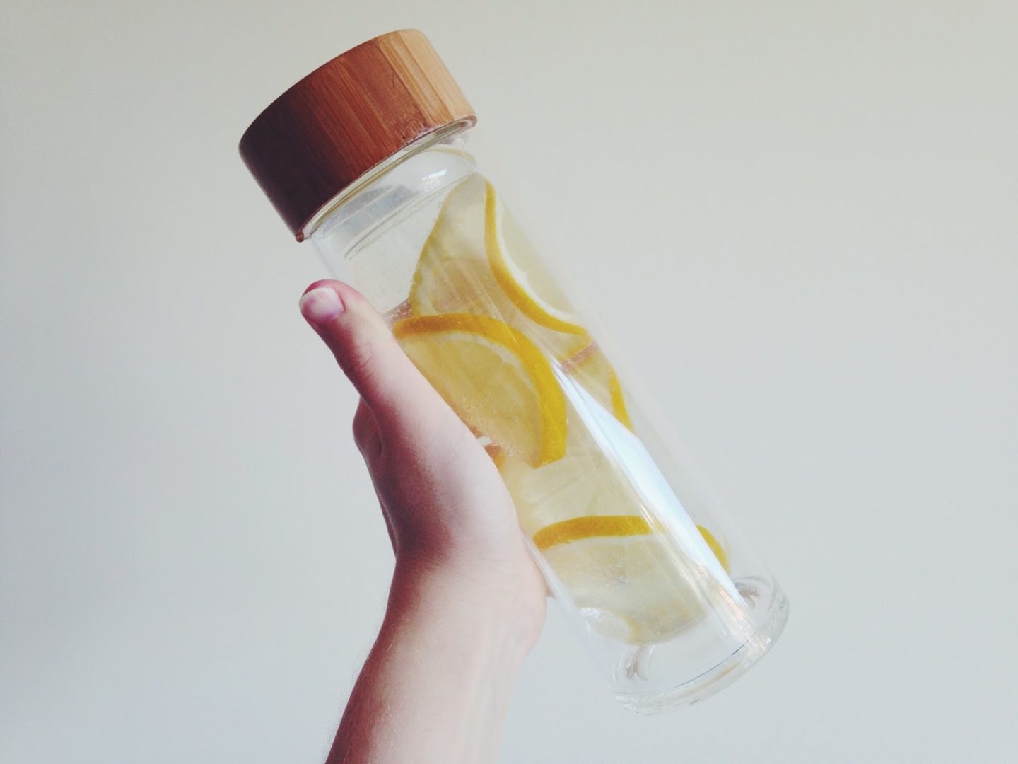 Lemon Detox Water in a bottle