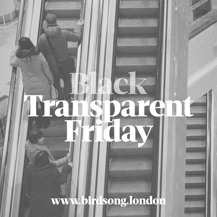 Birdsong Black Transparent Friday