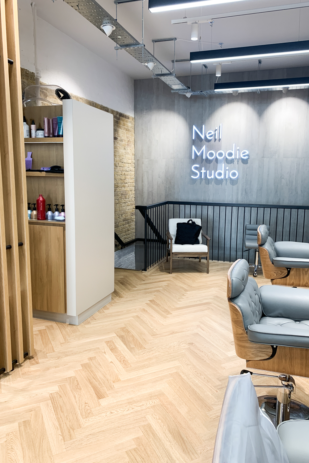 Interior of Neil Moodie Studio in Spitalfields