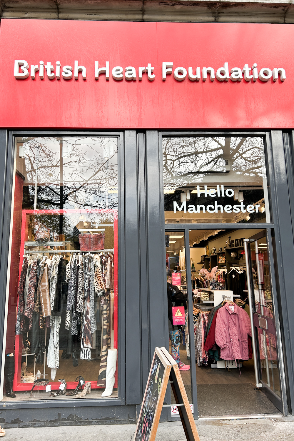 British Heart Foundation charity shop Manchester