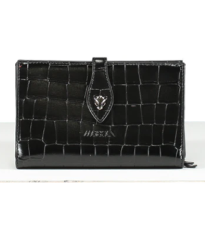 Marccain Black Croc Wallet Clutch