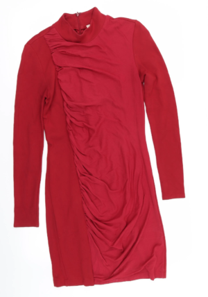 PHILOSOPHY Womens Red Pencil Dress