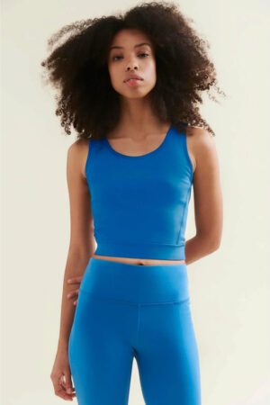 New 3/4 Crop Top – Shoreline Blue