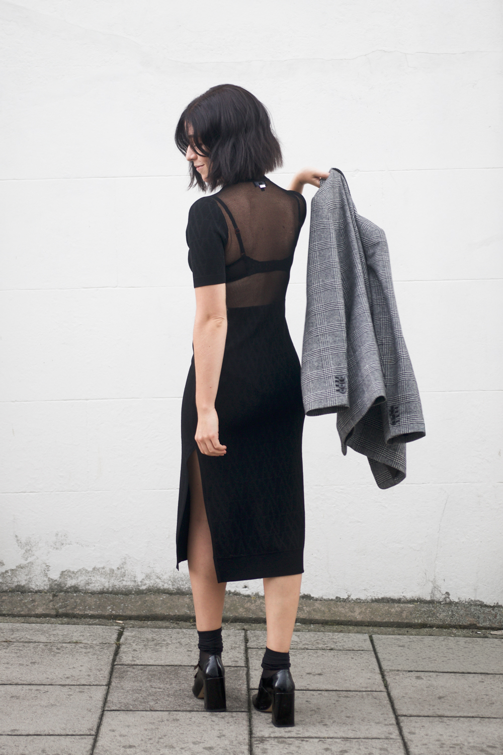 Besma wears Armani Exchange Sustainability Project dress