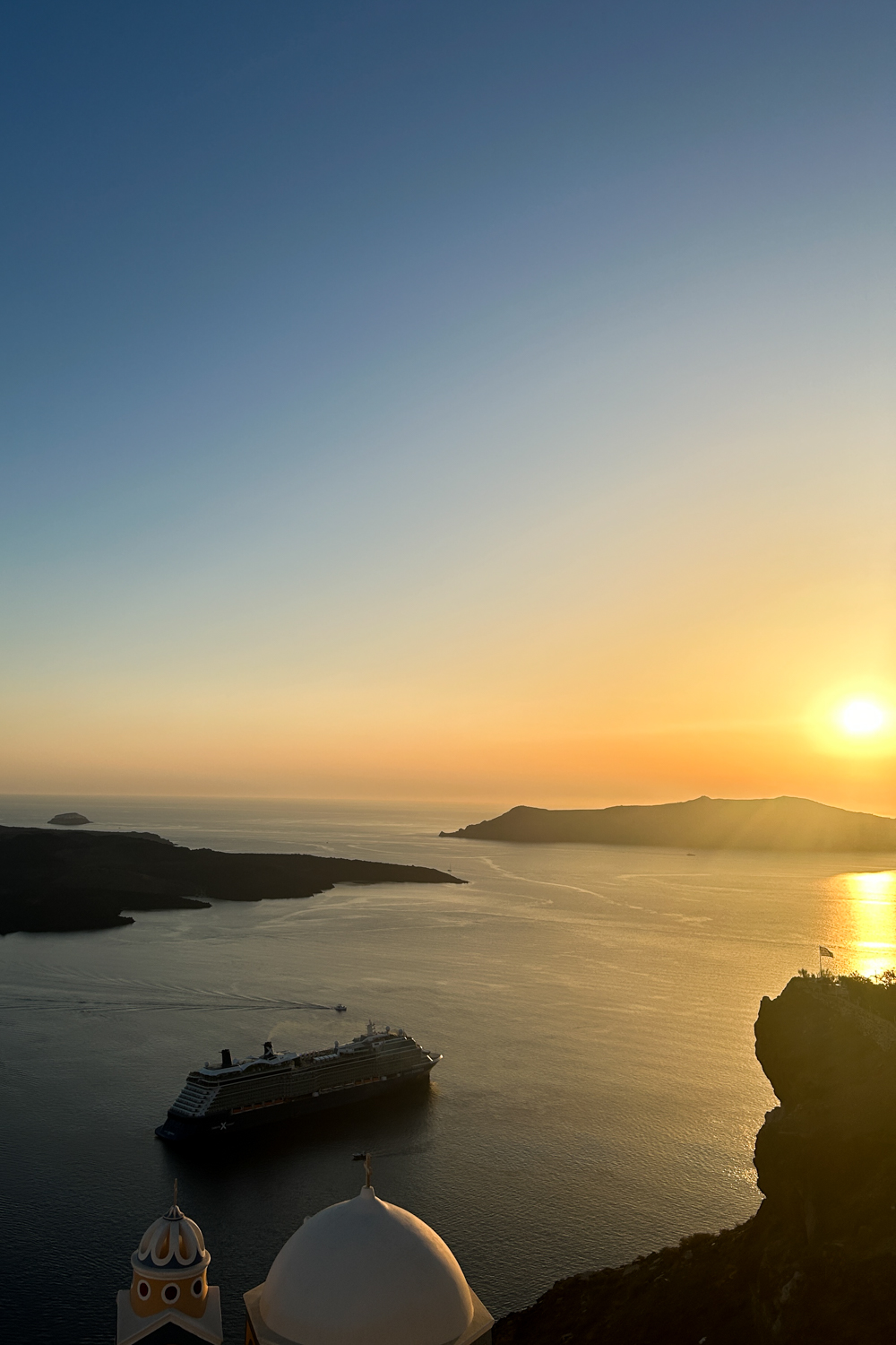 View of Santorini from Fira