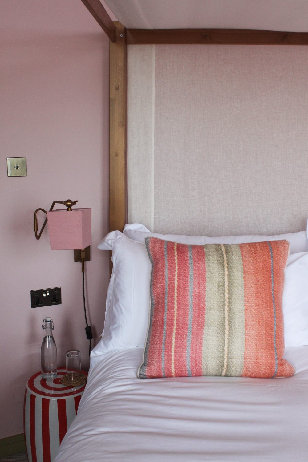 Super king size bed at Drakes Hotel