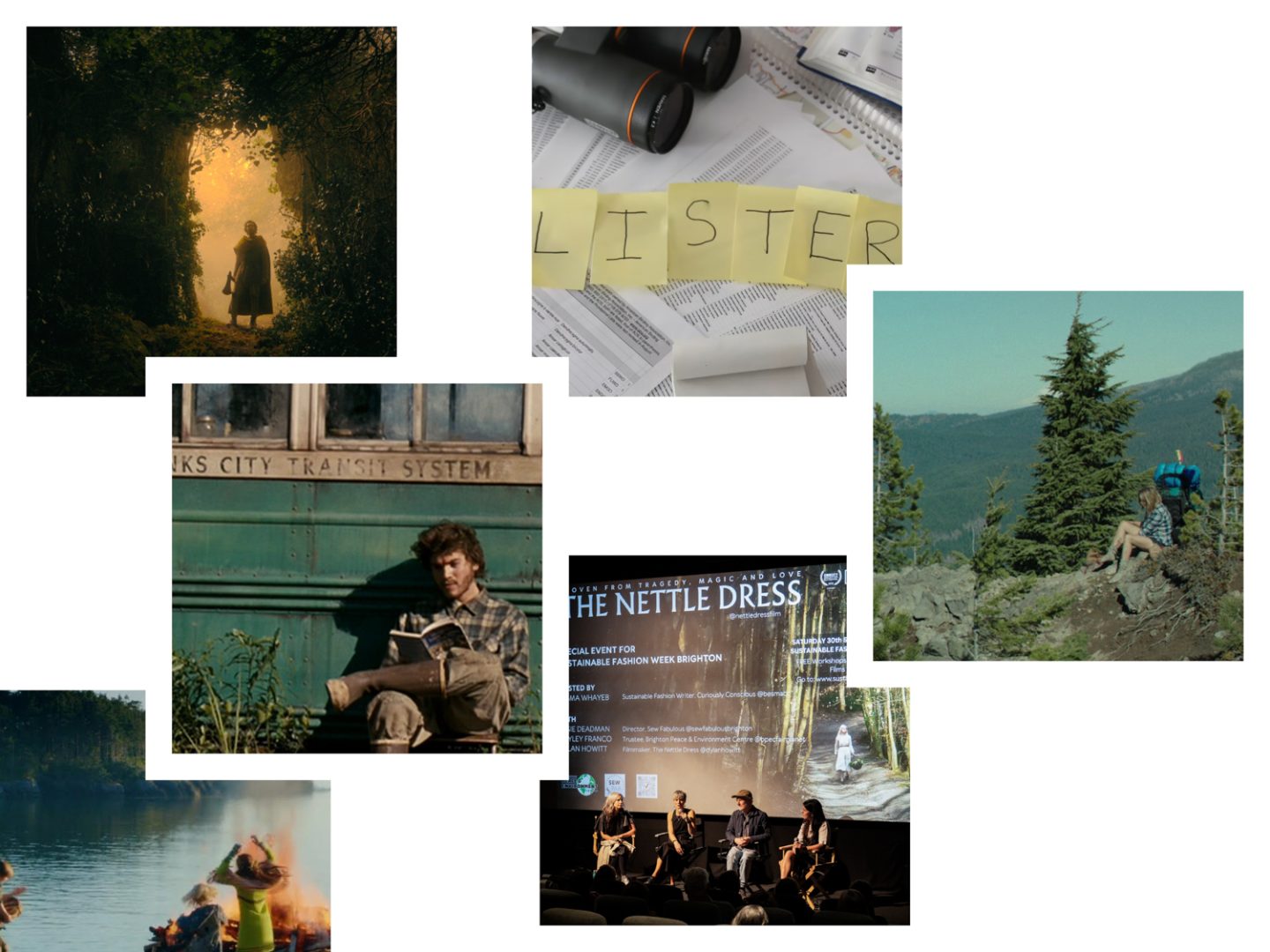 Gallery of nature films: The Green Knight; Listers; Into the Wild; Wild; Captain Fantastic; The Nettle Dress