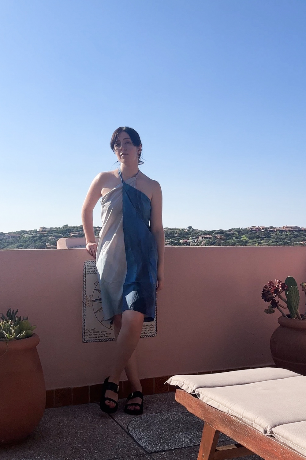 Organic cotton sarong beach dress outfit