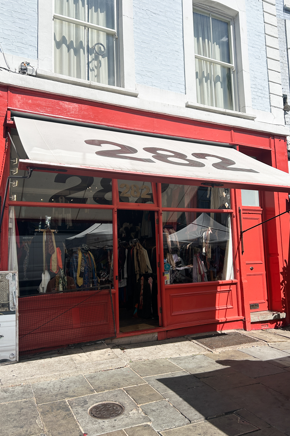 Exterior of 282 Portobello vintage shop