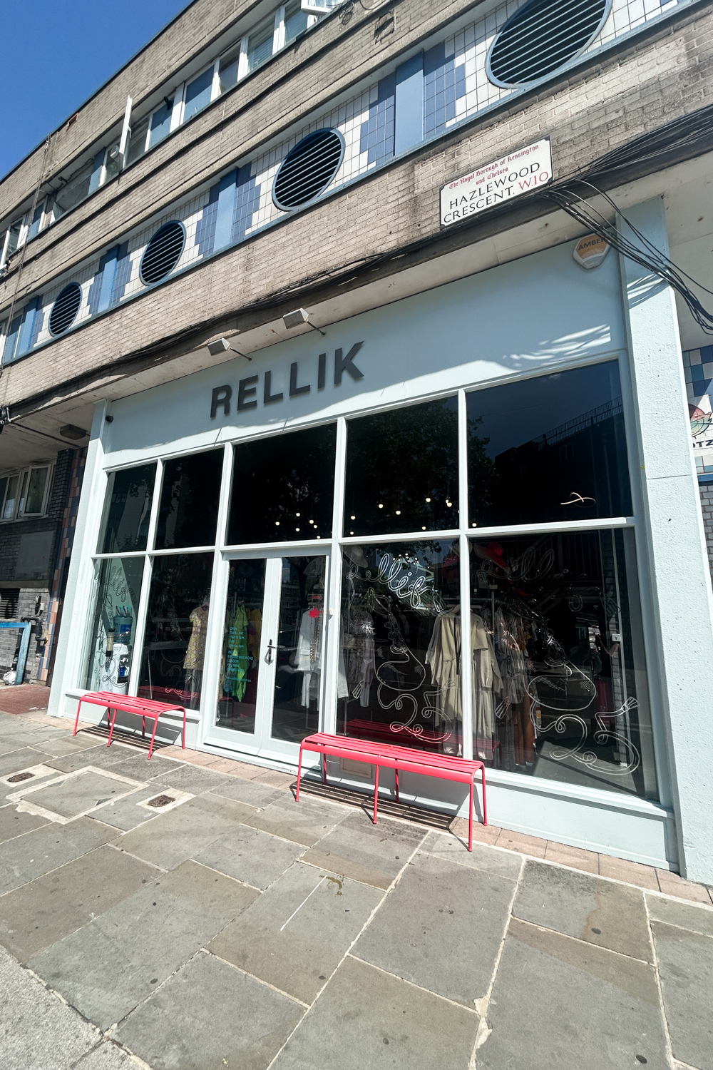 Exterior of Rellik Vintage in Notting Hill