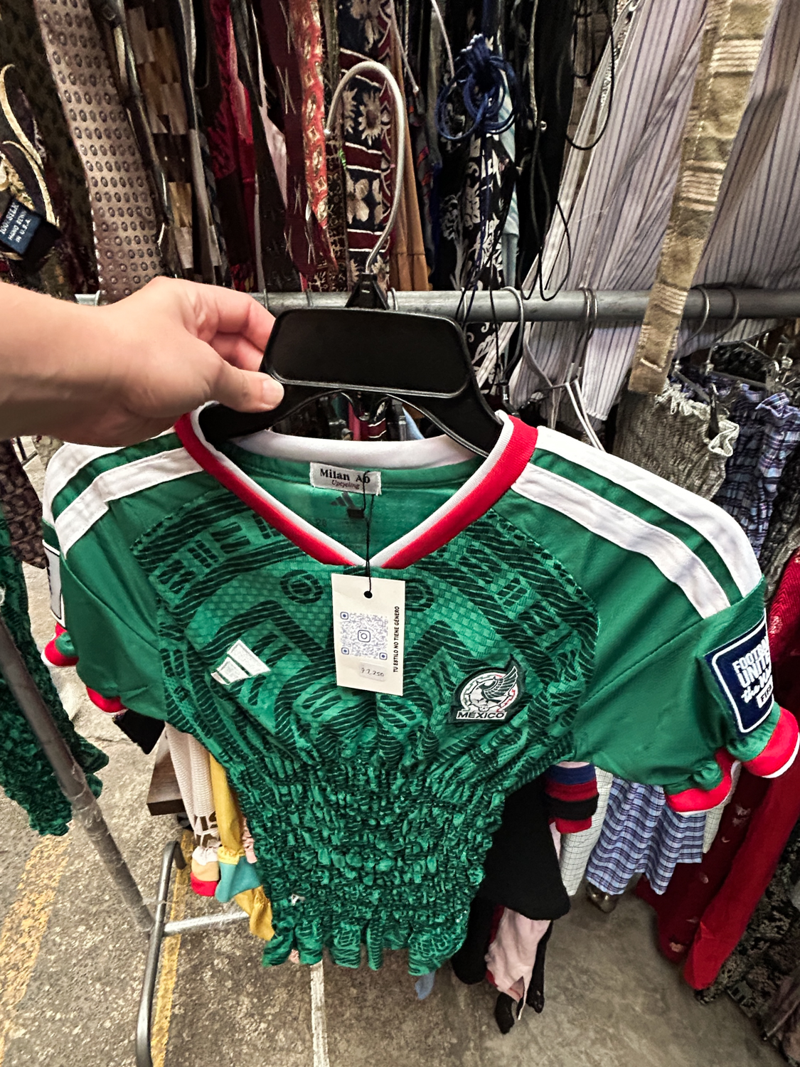 Upcycled Mexican football shirt